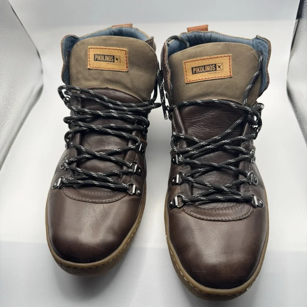 Pikolinos Boots Men's Ankle EU SZ 45 /US 11-11.5 Brown‎ Leather* See Photos*